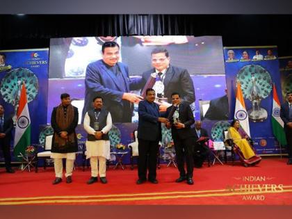 Chairman of Mangal Credit & Fincorp Ltd. awarded with Indian Achiever's Award 2023 by Union Minister Nitin Gadkari | Chairman of Mangal Credit & Fincorp Ltd. awarded with Indian Achiever's Award 2023 by Union Minister Nitin Gadkari