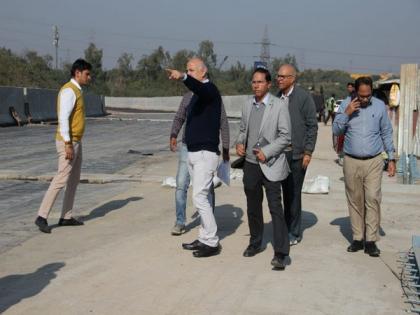 Delhi: Deputy CM Manish Sisodia takes stock of ongoing construction work of Ashram flyover | Delhi: Deputy CM Manish Sisodia takes stock of ongoing construction work of Ashram flyover