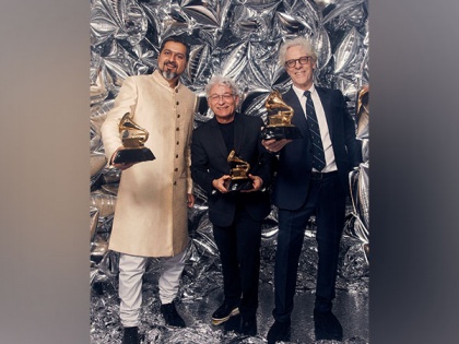 Three-time Grammy winner Ricky Kej dedicates his trophy to "India" | Three-time Grammy winner Ricky Kej dedicates his trophy to "India"