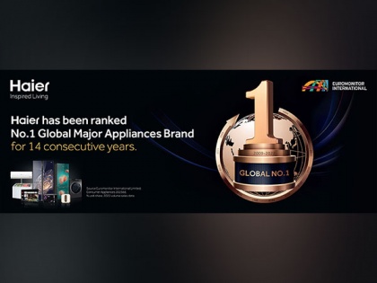 Haier awarded as the no.1 Global Major Appliances Brand for the 14th consecutive year | Haier awarded as the no.1 Global Major Appliances Brand for the 14th consecutive year