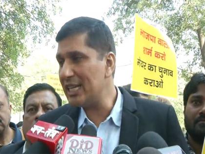New Delhi: BJP understands only the stick of the court, says AAP MLA Saurabh Bhardwaj during protests | New Delhi: BJP understands only the stick of the court, says AAP MLA Saurabh Bhardwaj during protests