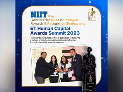 NIIT bags Gold for Excellence in Employee Rewards and Recognition Strategy at ET Human Capital Awards 2023 | NIIT bags Gold for Excellence in Employee Rewards and Recognition Strategy at ET Human Capital Awards 2023