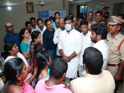 Vizag steel plant explosion: Andhra Minister Amarnath visits accident victims at hospital | Vizag steel plant explosion: Andhra Minister Amarnath visits accident victims at hospital