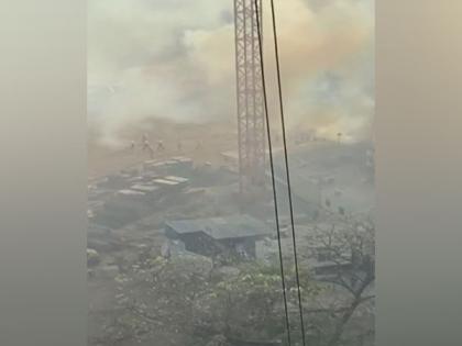 Mumbai: Fire breaks out at Metro construction site, no casualties reported | Mumbai: Fire breaks out at Metro construction site, no casualties reported