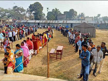 Tripura records 69.96 pc voter turnout till 3 pm: Election Commission | Tripura records 69.96 pc voter turnout till 3 pm: Election Commission