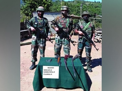 Mizoram: Assam Rifles recover weapons from temporary hut in Zawngling | Mizoram: Assam Rifles recover weapons from temporary hut in Zawngling