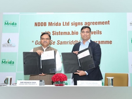 NDDB Mrida Ltd. signs agreement with Sistema.bio & unveils "Gobar Se Samriddhi" programme | NDDB Mrida Ltd. signs agreement with Sistema.bio & unveils "Gobar Se Samriddhi" programme