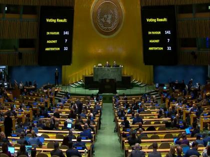 At UNGA, 32 abstain including India from vote on resolution over Ukraine | At UNGA, 32 abstain including India from vote on resolution over Ukraine