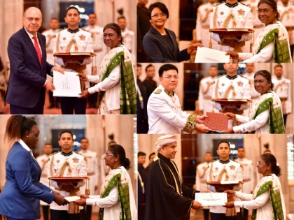 Envoys of five nations present credentials to President Droupadi Murmu | Envoys of five nations present credentials to President Droupadi Murmu