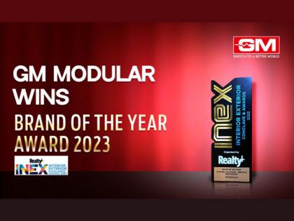 GM Modular receives Inex "Brand of The Year 2023" award | GM Modular receives Inex "Brand of The Year 2023" award