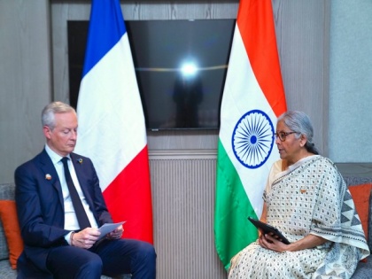Nirmala Sitharaman meets French Minister of Economy Bruno Le Maire in Bengaluru | Nirmala Sitharaman meets French Minister of Economy Bruno Le Maire in Bengaluru