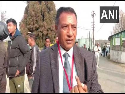 Meghalaya assembly polls: BJP candidate AL Hek casts vote, mingles with voters | Meghalaya assembly polls: BJP candidate AL Hek casts vote, mingles with voters