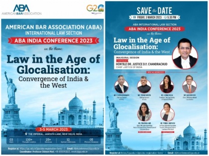 Chief Justice of India Dr Justice D.Y. Chandrachud to inaugurate the American Bar Association India Conference 2023 | Chief Justice of India Dr Justice D.Y. Chandrachud to inaugurate the American Bar Association India Conference 2023
