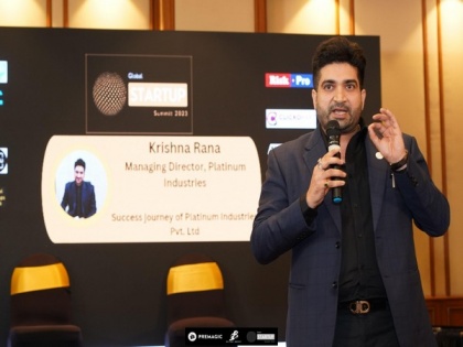 Krishna Rana, Platinum Industries Private Limited discusses bankruptcy on his journey to become a millionaire at Global Startup Summit 2023 | Mumbai | Krishna Rana, Platinum Industries Private Limited discusses bankruptcy on his journey to become a millionaire at Global Startup Summit 2023 | Mumbai