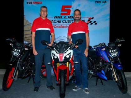 Fastest growing premium motorcycle brand TVS Apache Series celebrates its 5 million global sales milestone | Fastest growing premium motorcycle brand TVS Apache Series celebrates its 5 million global sales milestone