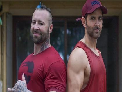 Hrithik Roshan trains hard for 'Fighter,' shares thankful note for trainer Kris | Hrithik Roshan trains hard for 'Fighter,' shares thankful note for trainer Kris Hrithik Roshan trains hard for 'Fighter,' shares thankful note for trainer Kris | Hrithik Roshan trains hard for 'Fighter,' shares thankful note for trainer Kris
