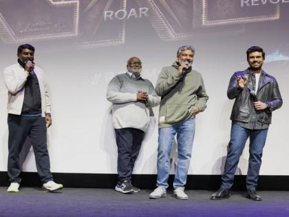 Ram Charan, SS Rajamouli along with 'RRR' team receive standing ovation at special screening in LA | Ram Charan, SS Rajamouli along with 'RRR' team receive standing ovation at special screening in LA