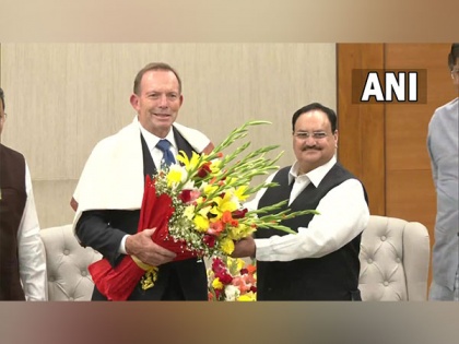 Former Australian PM Tony Abbott interacts with JP Nadda in Delhi | Former Australian PM Tony Abbott interacts with JP Nadda in Delhi
