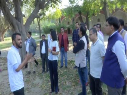 Delhi: 'Jan Aushadhi-Viraasat ke Saath' Health Heritage Walk organised at Sundar Nursery in Nizamuddin | Delhi: 'Jan Aushadhi-Viraasat ke Saath' Health Heritage Walk organised at Sundar Nursery in Nizamuddin