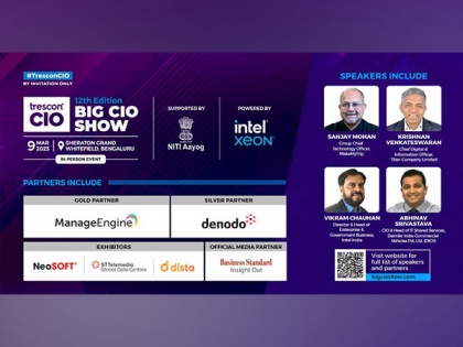 Trescon's 12th 'Big CIO Show' to be held in Bengaluru, will bring together India's top IT minds | Trescon's 12th 'Big CIO Show' to be held in Bengaluru, will bring together India's top IT minds