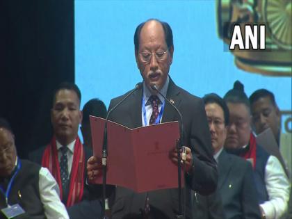 NDPP leader Neiphiu Rio takes oath as Chief Minister of Nagaland for fifth time | NDPP leader Neiphiu Rio takes oath as Chief Minister of Nagaland for fifth time