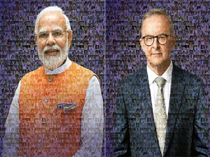 PM Modi, Anthony Albanese gifted collages fashioned by images of Indian, Australian cricketers | PM Modi, Anthony Albanese gifted collages fashioned by images of Indian, Australian cricketers