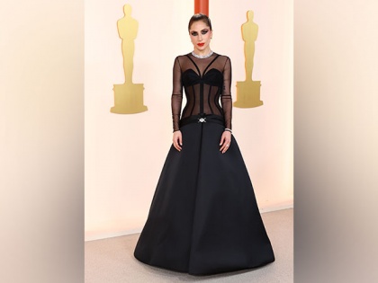 Oscars 2023: Lady Gaga makes stunning entry in a see-through black gown | Oscars 2023: Lady Gaga makes stunning entry in a see-through black gown