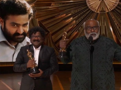 India's moment at the Oscars: RRR's 'Naatu Naatu' wins Best Original Song award | India's moment at the Oscars: RRR's 'Naatu Naatu' wins Best Original Song award