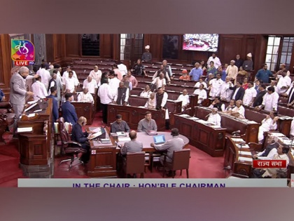 Amid sloganeering by Opposition MPs on Adani stocks issue, Rajya Sabha adjourned till 2 PM today | Amid sloganeering by Opposition MPs on Adani stocks issue, Rajya Sabha adjourned till 2 PM today