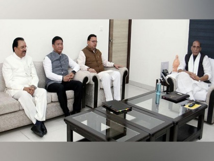 Dhami attends meet chaired by Rajnath to boost infra in northern borders | Dhami attends meet chaired by Rajnath to boost infra in northern borders