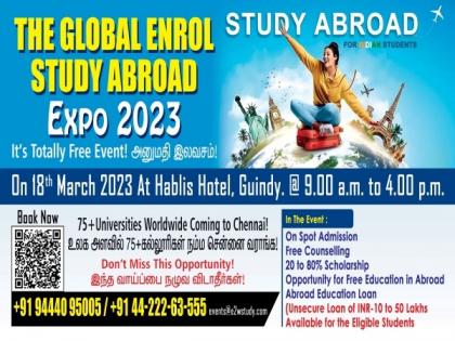 An E2W Study Overseas initiative: The Global Enrol-Study Abroad Expo 2023 to be held on April 18, 2023, hosting 75+ foreign universities | An E2W Study Overseas initiative: The Global Enrol-Study Abroad Expo 2023 to be held on April 18, 2023, hosting 75+ foreign universities