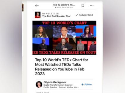 Indian Doctor amongst top 10 of the world's most watched TEDx Talks released in February | Indian Doctor amongst top 10 of the world's most watched TEDx Talks released in February