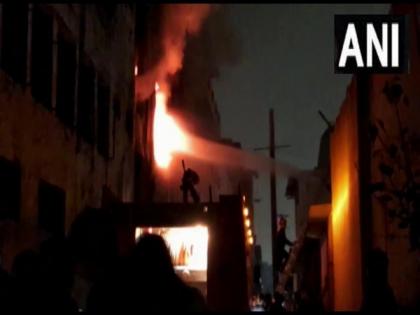 Delhi: Massive fire breaks out at factory in Wazirpur industrial area | Delhi: Massive fire breaks out at factory in Wazirpur industrial area