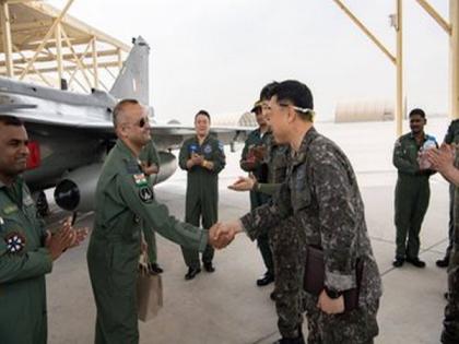 Indian, Korean Air Force interact at closure of multilateral air exercise Desert Flag | Indian, Korean Air Force interact at closure of multilateral air exercise Desert Flag