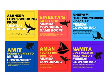 Mumbai Coworking launches a quirky marketing campaign featuring judges from Shark Tank India | Mumbai Coworking launches a quirky marketing campaign featuring judges from Shark Tank India