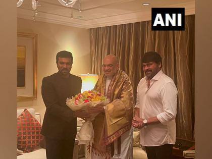 Ram Charan, Chiranjeevi meet Amit Shah in New Delhi after 'RRR' Oscar win | Ram Charan, Chiranjeevi meet Amit Shah in New Delhi after 'RRR' Oscar win