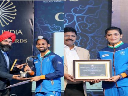 Hardik Singh, Savita Punia win men's and women's Player of The Year award at Hockey India event | Hardik Singh, Savita Punia win men's and women's Player of The Year award at Hockey India event