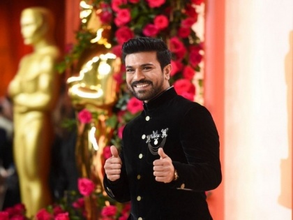 Oscars 2023: Ram Charan showered with flower petals on his arrival in Hyderabad | Oscars 2023: Ram Charan showered with flower petals on his arrival in Hyderabad