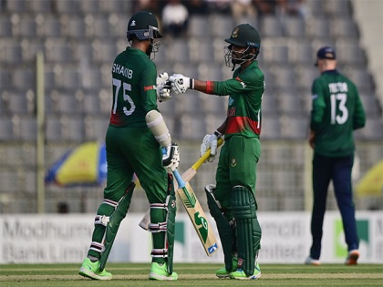 All round Bangladesh led by heroics from Shakib, Hridoy, Ebadot beat Ireland by 183 runs in first ODI | All round Bangladesh led by heroics from Shakib, Hridoy, Ebadot beat Ireland by 183 runs in first ODI