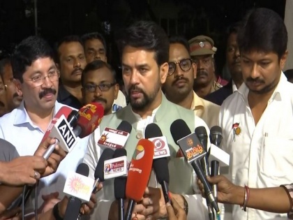 Hope to achieve desired outcomes in sports in Tamil Nadu : Anurag Thakur after meeting with TN sports minister | Hope to achieve desired outcomes in sports in Tamil Nadu : Anurag Thakur after meeting with TN sports minister