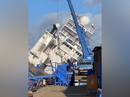 Scotland: 25 people injured after ship tips over at Edinburgh dockyard | Scotland: 25 people injured after ship tips over at Edinburgh dockyard