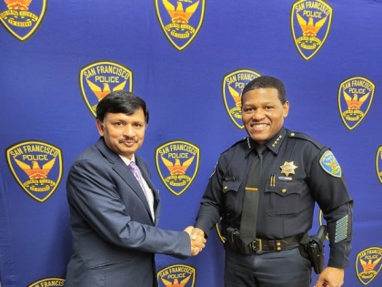Indian envoy thanks San Francisco Police Chief's assurance to raise level of security at Indian Consulate | Indian envoy thanks San Francisco Police Chief's assurance to raise level of security at Indian Consulate