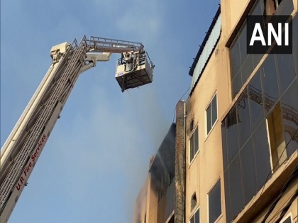 UP: Fire breaks out at Noida company office | UP: Fire breaks out at Noida company office