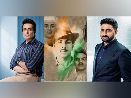 Sonu Sood, Abhishek Bachchan pay tributes to Bhagat Singh, Sukhdev, Rajguru on Shaheed Diwas | Sonu Sood, Abhishek Bachchan pay tributes to Bhagat Singh, Sukhdev, Rajguru on Shaheed Diwas