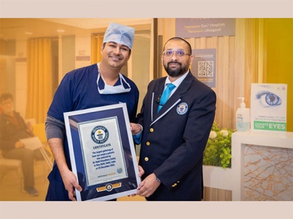 Delhi Eye Doctor sets a Guinness World Record: 250 Contoura Vision Laser eye patients in one day | Delhi Eye Doctor sets a Guinness World Record: 250 Contoura Vision Laser eye patients in one day