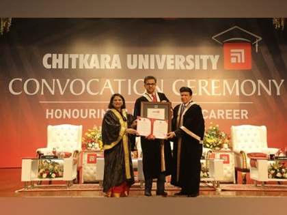 Chitkara University Awards an Honorary Doctorate Degree to Dr Aashish Chaudhry of Aakash Healthcare | Chitkara University Awards an Honorary Doctorate Degree to Dr Aashish Chaudhry of Aakash Healthcare