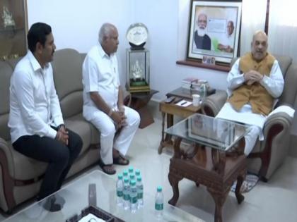 Amit Shah visits former Karnataka CM Yediyurappa in Bengaluru | Amit Shah visits former Karnataka CM Yediyurappa in Bengaluru