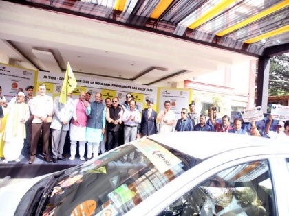 Delhi: Lok Sabha Speaker Om Birla flags off car rally on Road Safety theme | Delhi: Lok Sabha Speaker Om Birla flags off car rally on Road Safety theme