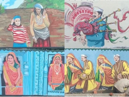Murals in Uttarakhand's Ramnagar depict local culture as town gets ready to host G20 meetings | Murals in Uttarakhand's Ramnagar depict local culture as town gets ready to host G20 meetings