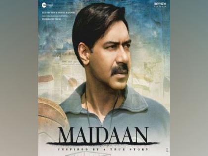 Ajay Devgn shares new poster of 'Maidaan', teaser to be out on this date | Ajay Devgn shares new poster of 'Maidaan', teaser to be out on this date